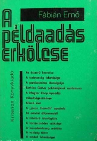 Fábián Ernő - A példaadás erkölcse