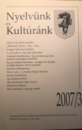 Nyelvünk és kultúránk 2007/3