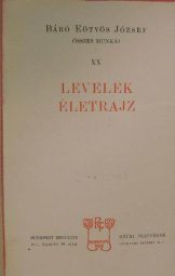 Báró Eötvös József - Levelek