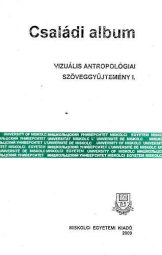 Vizuális antropológiai szöveggyűjtemény I.