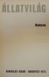 Urania Állatvilág - Madarak