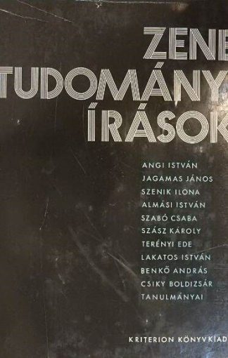 Zenetudományi írások 1977