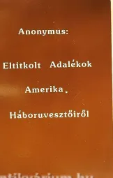 Anonymus - Eltitkolt Adalékok Amerika Háboruvesztőiről