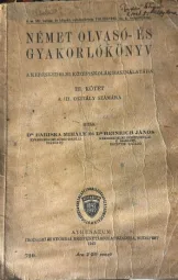 Dr Bariska Mihály - és Dr Heinrich János - Német olvasó és gyakorlókönyv