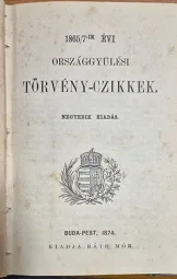Az 1865/7-ik évi Országgyűlési törvény-czikkek
