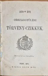 Az 1870-ik évi Országgyűlési törvény-czikkek
