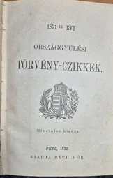 Az 1871-ik évi Országgyűlési törvény-czikkek