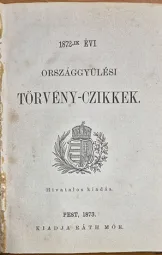 Az 1872-ik évi Országgyűlési törvény-czikkek