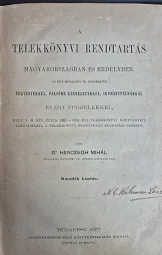 Herczegh Mihál Dr. - A telekkönyvi rendtartás Magyarországon és Erdélyben