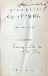 Szabó Dezső - Segítség