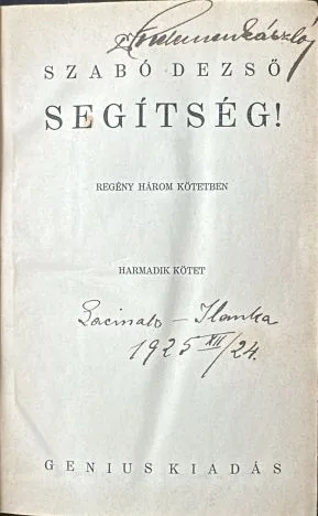 Szabó Dezső - Segítség