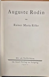 Rainer Maria Rilke - Auguste Rodin