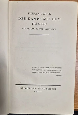 Stefan Zweig - Der Kampf mit demdamon