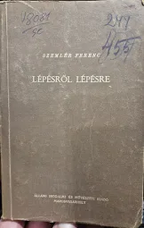 Szemlér Ferenc - Lépésről lépésre